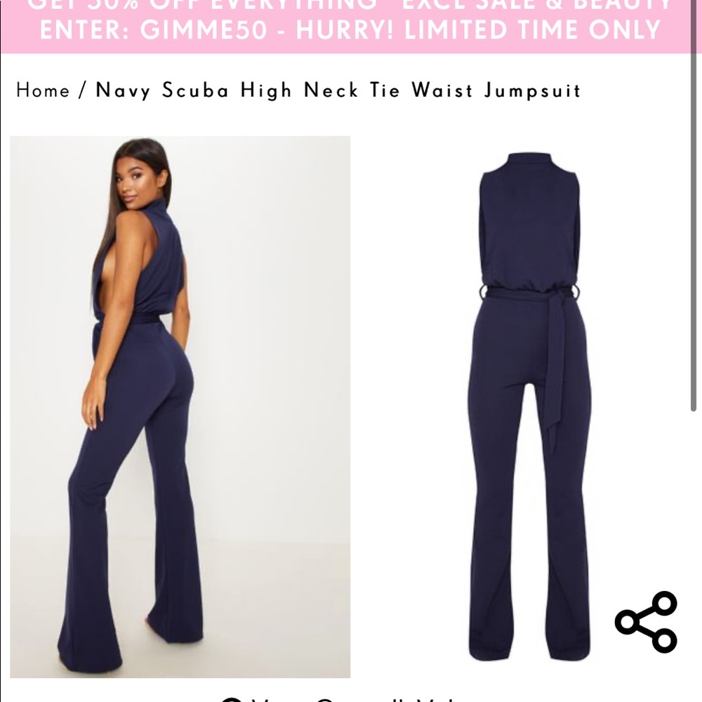 Navy jumpsuit